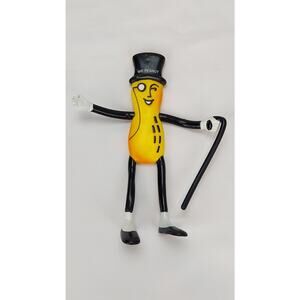 Vintage Mr. Peanut 1991 Poseable 6" Bendable Figure Russ 90s Toy 6" Tall